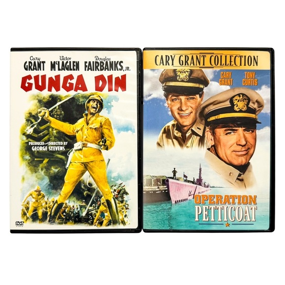 Cary Grant DVD Bundle – Gunga Din & Operation Petticoat – Classic Comedy - Picture 1 of 9